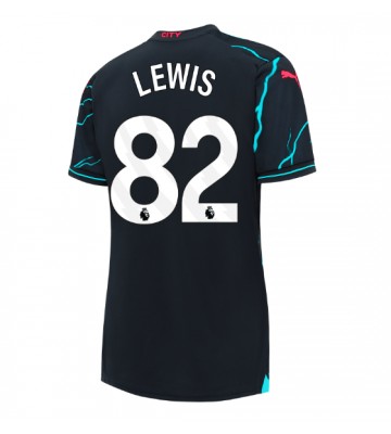 Manchester City Rico Lewis #82 Replika Tredjetrøje Dame 2023-24 Kortærmet